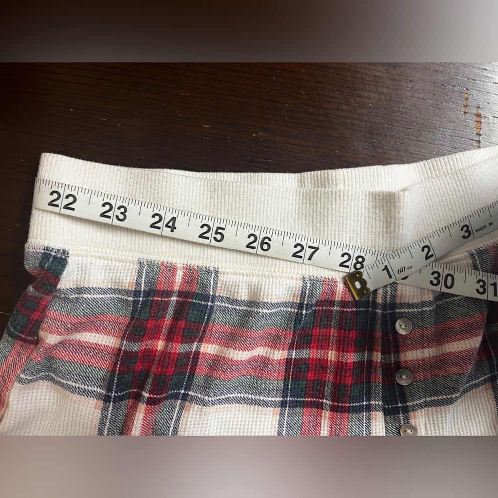 Stars Above Thermal Plaid Pajama Set Sz M - Picture 8 of 8